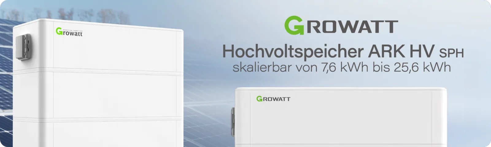 Growatt ARK-2.5H-A2 10,2 kWh Hochvolt Speicher mit BMS – Growatt Hochvoltspeicher ARK HV, skalierbar von 7,6 bis 25,6 kWh