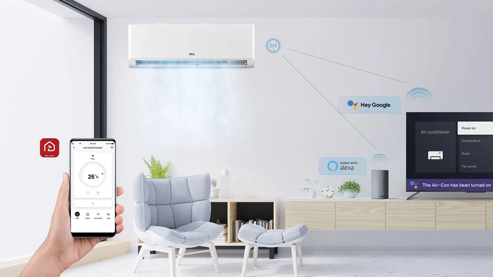 TCL BreezeIN Split Air Conditioner Smart Control