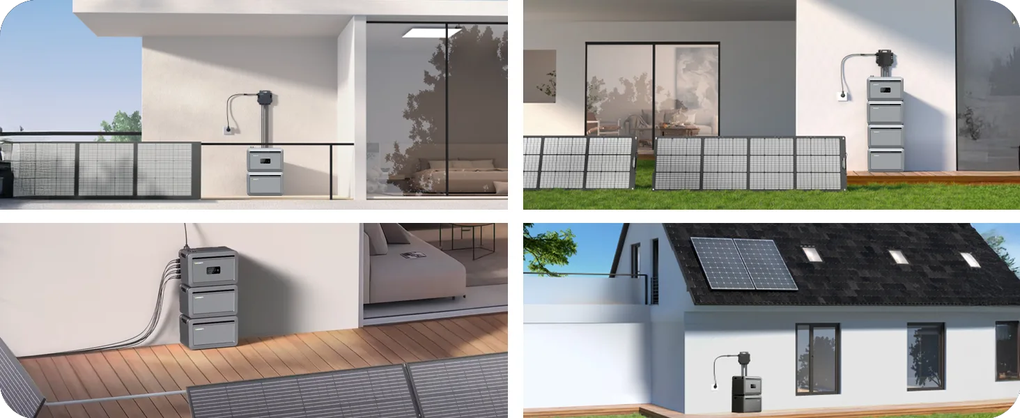 Growatt NEXA 2000 storage unit for balcony power plants – Flexible placement