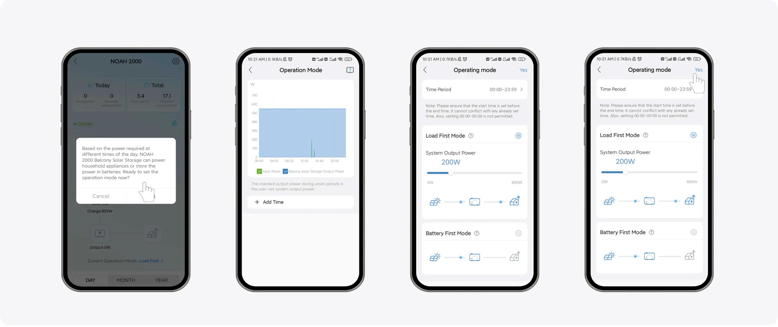 Controllo intelligente tramite app Growatt NOAH 2000