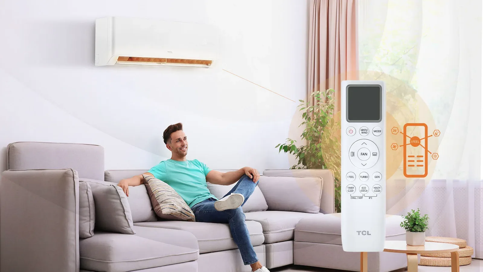 TCL BreezeIN Split Air Conditioner I Feel Function
