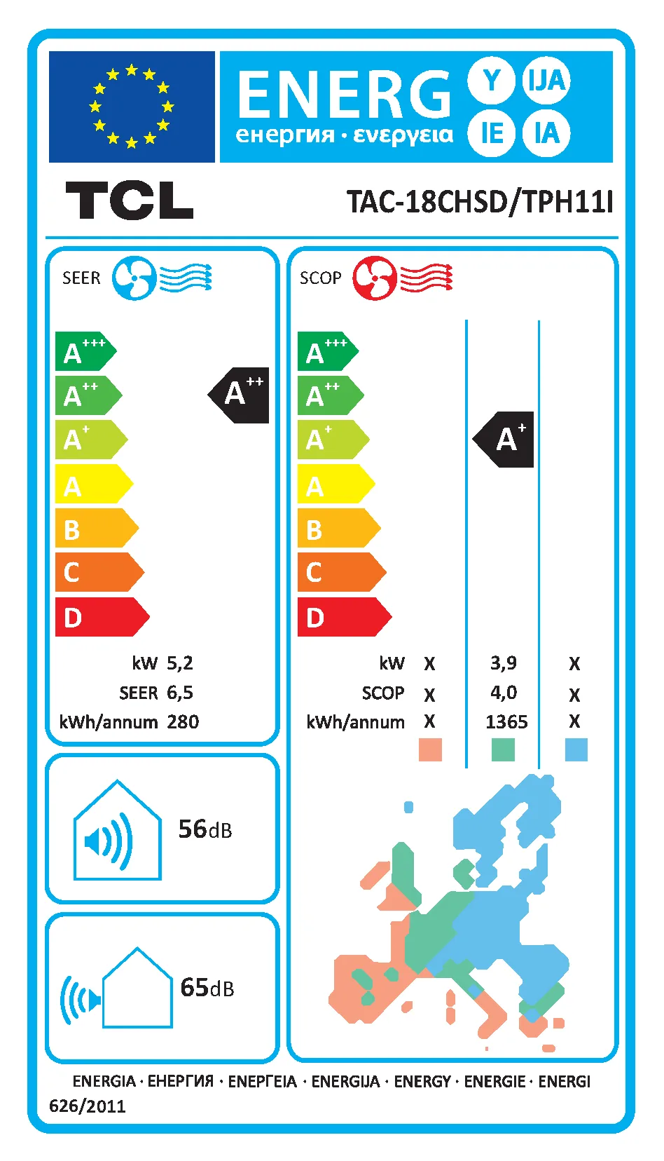 TCL Energy label