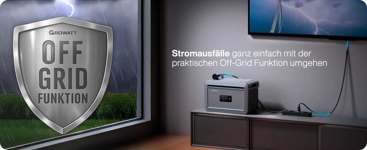 Growatt NEXA 2000 Off-Grid Emergency Power Function