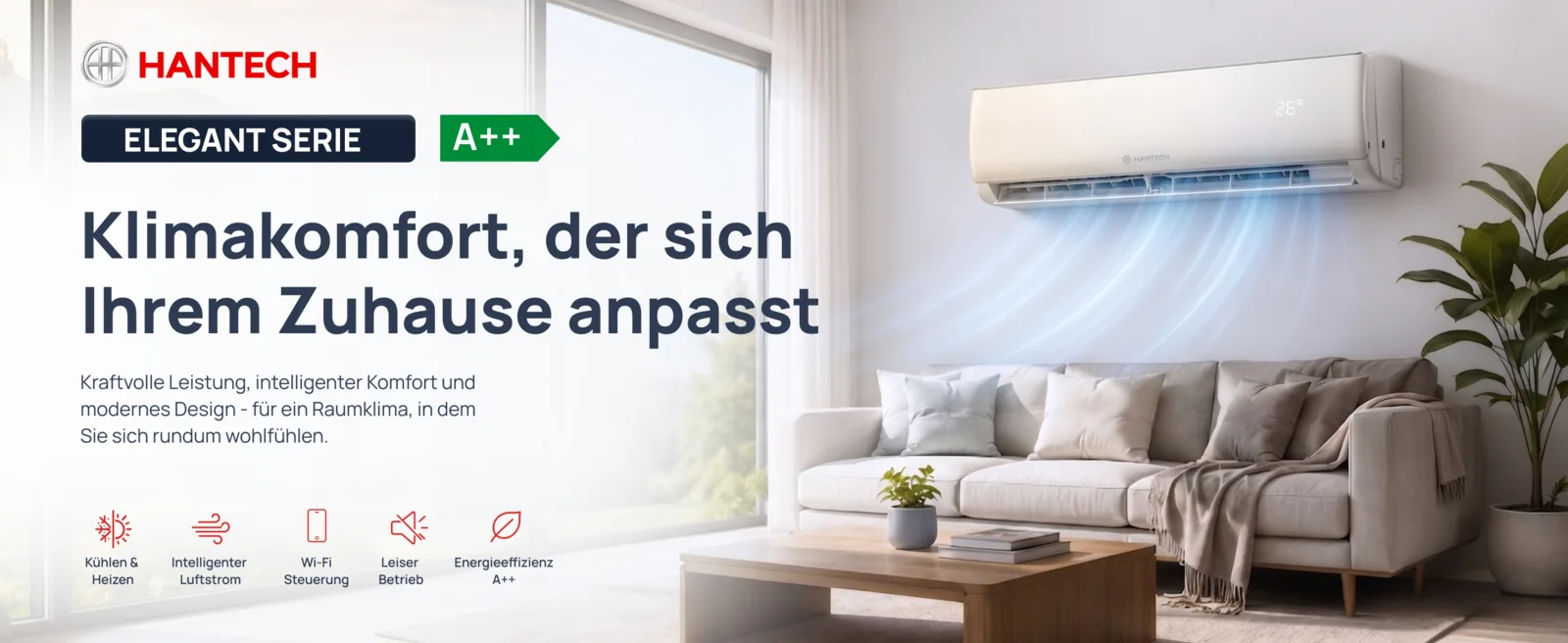 HANTECH SPLIT KLIMAANLAGE ELEGANT