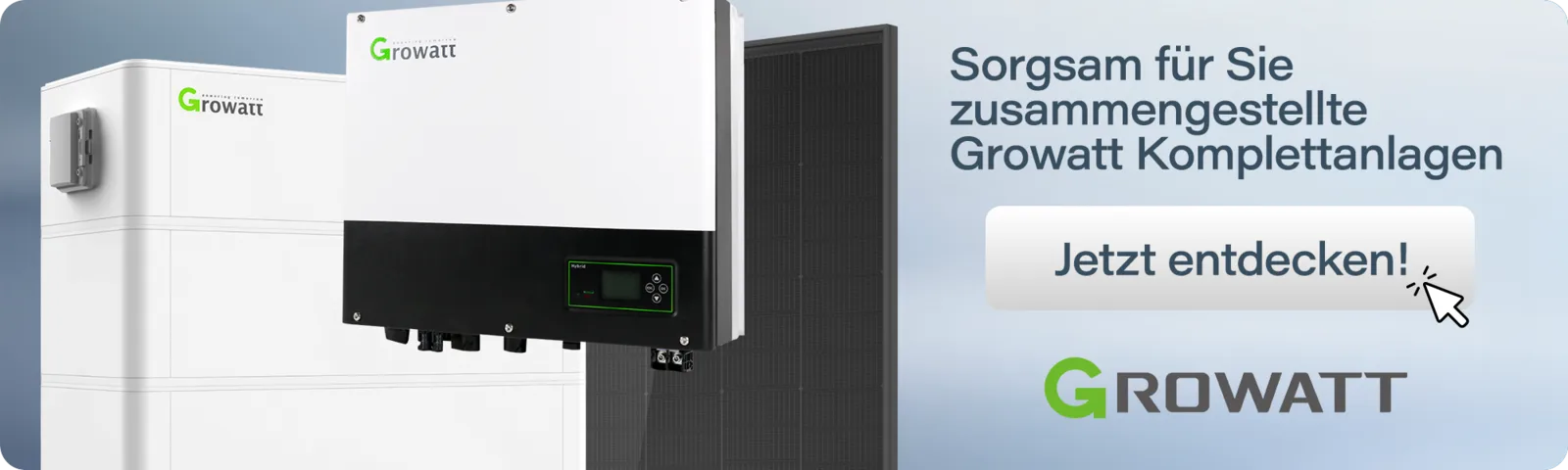 Growatt ARK-2.5H-A2 10,2 kWh Hochvolt Speicher mit BMS – zusammengestellte Growatt Komplettanlagen